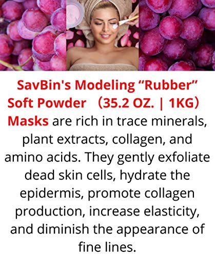 Мека пудровая маска SAVBIN Modeling Rubber (1 кг) (Гроздови семена - 1 кг (35,27 унция))