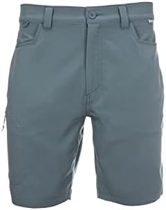 Мъжки къси панталони Simms Skiff, Лесно Риболовен инвентар UPF 50, дължина по вътрешния шев 9 инча