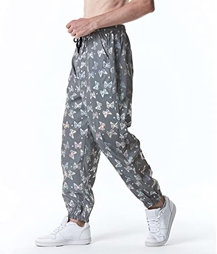 Мъжки ежедневни панталони покрой мъжка мода, хип-хоп флуоресцентни гамаши за младежта нощни спортни панталони за джогинг