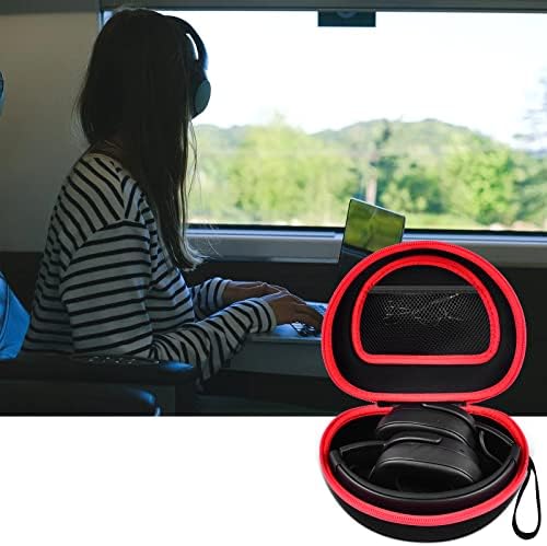 Калъф за слушалки, съвместим с безжични Bluetooth слушалки Skullcandy Crusher /Hesh / Evo, външни слушалки, Bluetooth и други Сгъваеми слушалки-слушалки, защитно чанта за слушалки с твърд корпус, само калъф кутия
