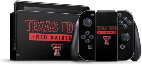 Игри кожа със стикер Skinit е Съвместим с комплекта Nintendo Switch - официално лицензиран дизайн College TT Red Raiders