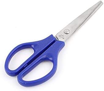 Aexit Битови автомобилни ножици син цвят с пластмасова дръжка, метални остри режещи ножици, режещи инструменти