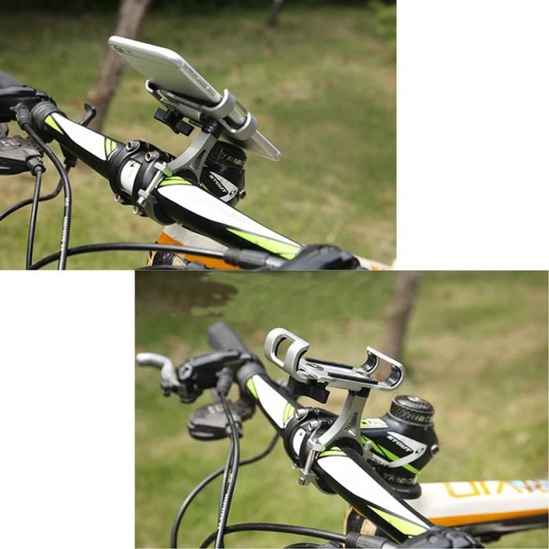 N/A Мотоциклет Противоскользящий скоба от алуминиева сплав, Универсален държач за велосипед на телефона, подходящи за всички смартфони (Цвят: D, размер: 7,1-10 см)