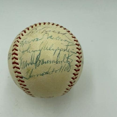 Най-ранният известен нов отбор Чикаго Къбс Ърни Банкс до 1953 г., подписано бейзболен договор с JSA - Бейзболни топки с автографи