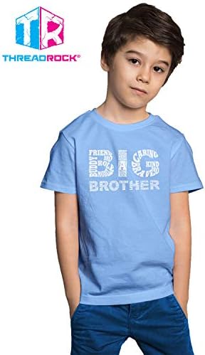 Младежка тениска Threadrock Big Boys'Big Brother Книгопечатане с типографией на Големия брат