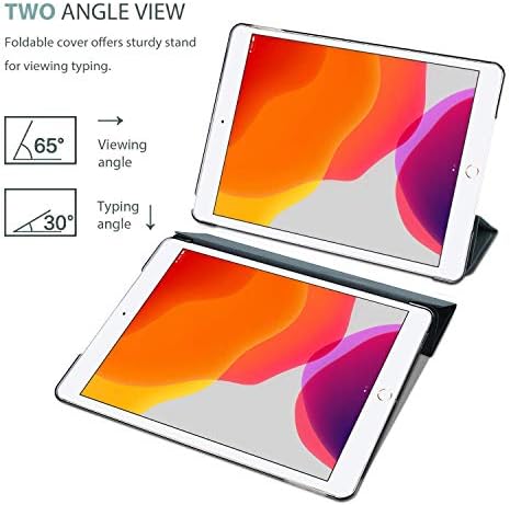 ProCase Slim Stand Hard Back Shell Защитен Smart-калъф в комплект със Здрава тежка рамка капак за 10,2 iPad 8-то поколение 2020 / 7-то поколение 2019