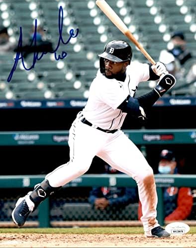 Акил Бадду Подписа Снимка на Детройт Тайгърс 8x10 JSA Witness COA - Снимки на MLB с автограф