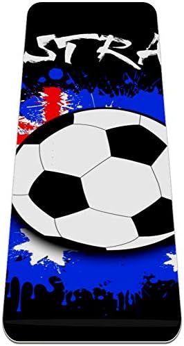 DJROW килимче за Йога Флаг Австралия Футболна Топка С Дизайн на Еко Нескользящий Подложка за Фитнес за Пилатес и Упражнения на Пода