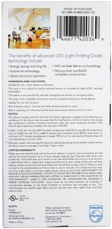 Philips 423780 10-Ваттная (35-Ваттная) MR16 Led 12-Вольтовая лампа за осветление на помещения с регулируема яркост