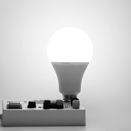 Led лампа E26 A19 7 W (еквивалент на 60 W), студен бял 6500 К е в списъка на UL, Средна база E26, Без регулиране на яркост, Ярка Led лампи за дома, офис осветление, 6 Бр. в опаковката
