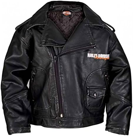Байкерская яке от изкуствена кожа Harley-Davidson за малки момчета Upwing Орел, Черна 0366074