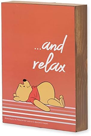 Марки Open Road Disney Winnie The Pooh Relax Интериор от дървени блокове - Сладко бижу с изображение на Мечо Пух за детска стая или спалня