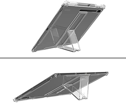 Бистра делото CASEDEPOT за Samsung Galaxy Tab S8/Tab S7 11 инча (модел SM-X700/X706/T870/T875/T878) с притежателя на S Pen, тънка стойка, Противоударной ъглова защита, Прозрачен калъф-броня от TPU
