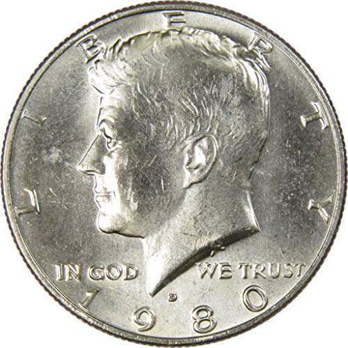 1980 D Кенеди Полдоллара БУ Не Циркулационни Монети, Монетен двор на Щата 50c САЩ са подбрани