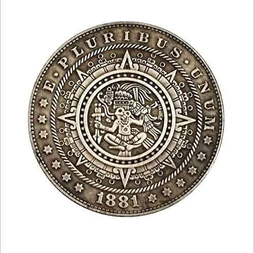 Американски Морган Скитник Монета, Монета На Маите Подарък Монета На Маите За Спомен