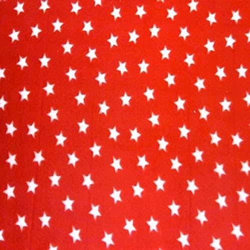 Текстил Pico Американските звезди на червения руното тъкан - 15 ярда в стил Болт PT562