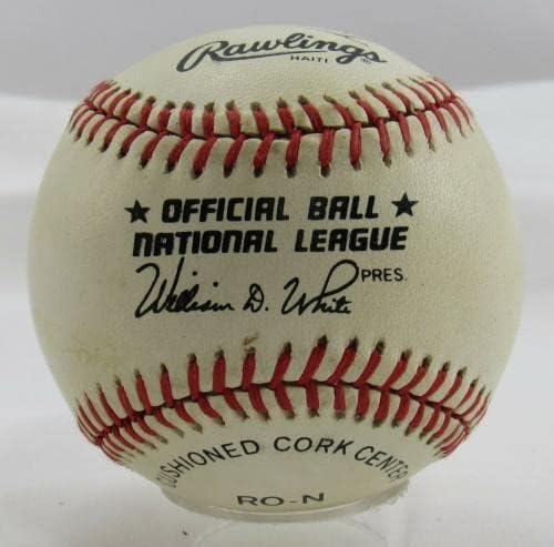 Ник Эсаски Подписа Автограф Rawlings Baseball B97 - Бейзболни Топки С Автографи