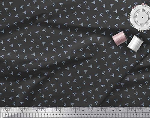 Плат от futon джърси Soimoi, кърпа с принтом скачане елен, ширина 58 см