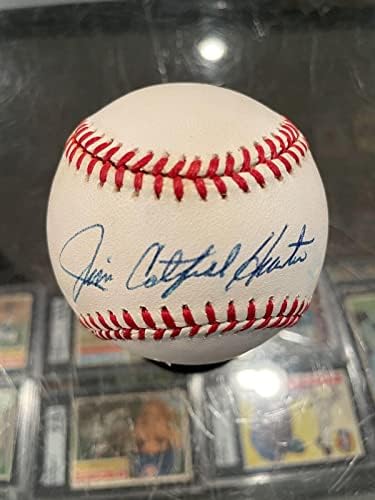 Бейзболен сингъл Джим Kolega Хънтър A ' s йорк Янкис Hof с автограф от Jsa - Бейзболни топки с автографи