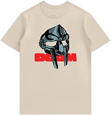 Тениска MF Doom, за Мъже И Жени, Класическа Тениска в стил Хип-Хоп с Къс Ръкав, Мек Памучен Тениска