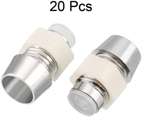 uxcell 20pcs 5 мм Led Държач на Крушката контакт за Електрическа Крушка Пластмасови Хромированное за Led осветление