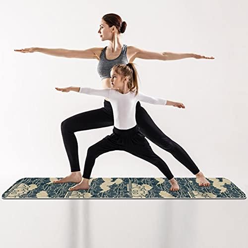 Siebzeh Традиционен китайски килимче за йога с шарени облаци Премиум-клас, в екологично Чист Гумена подложка за здраве и фитнес, нескользящий мат за всички видове упражнения, йога и пилатес (72 x 24x 6 мм)