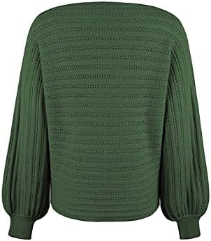 NOKMOPO/Дамски Пуловери размер плюс, Дамская Мода, Универсален Есенно-Зимния Монофонични Топло Вязаный Пуловер с дълъг ръкав